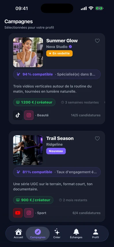 Écran AVYOR : brief de campagne